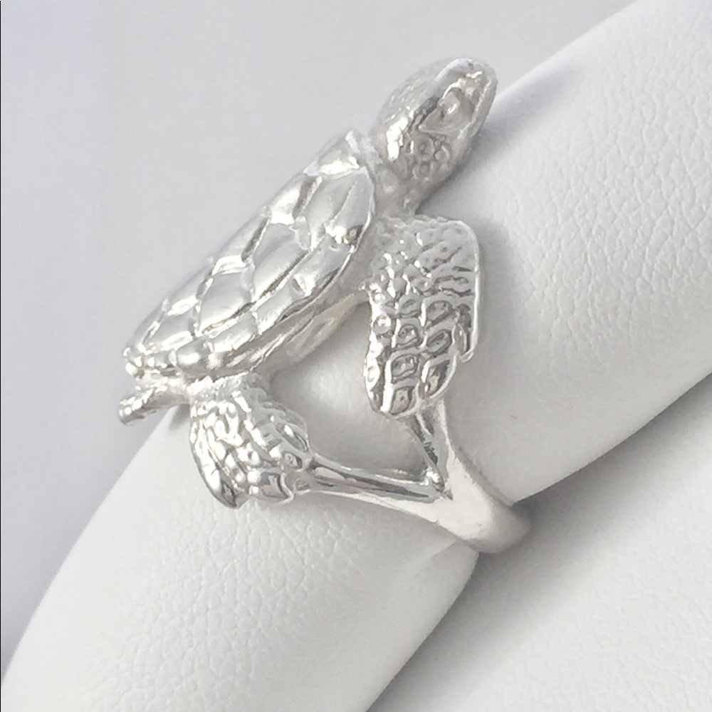 NWT, SS ring baby sea turtle ring, handmade by me - Picture 3 of 8